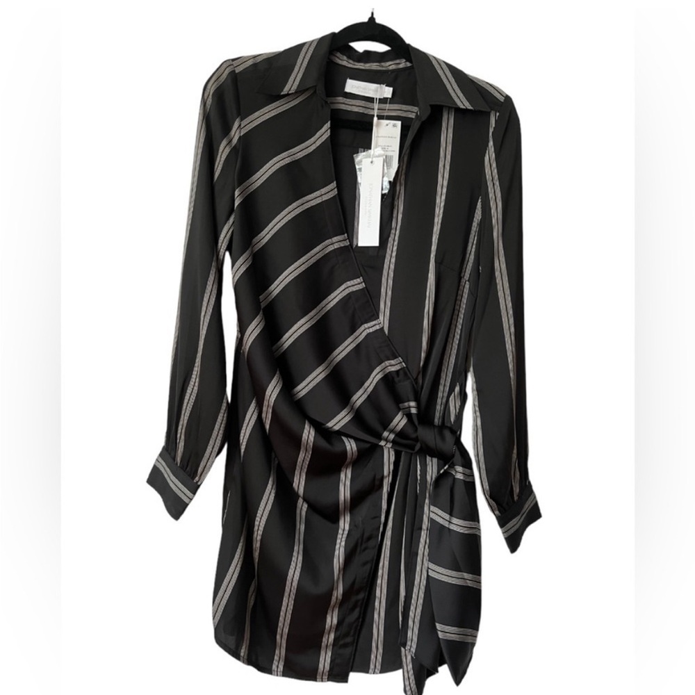 Jonathan Simkhai, Women's Bondi Pajama Stripe
Wrap Waist Mini Dress. Size:S. NWT